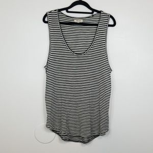 Madewell Striped Black/White Sleeveless Top